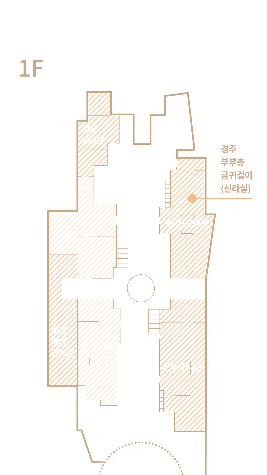 팝업이미지 경주 부부총 금귀걸이(太環耳飾), 신라 6세기, 국보 90호