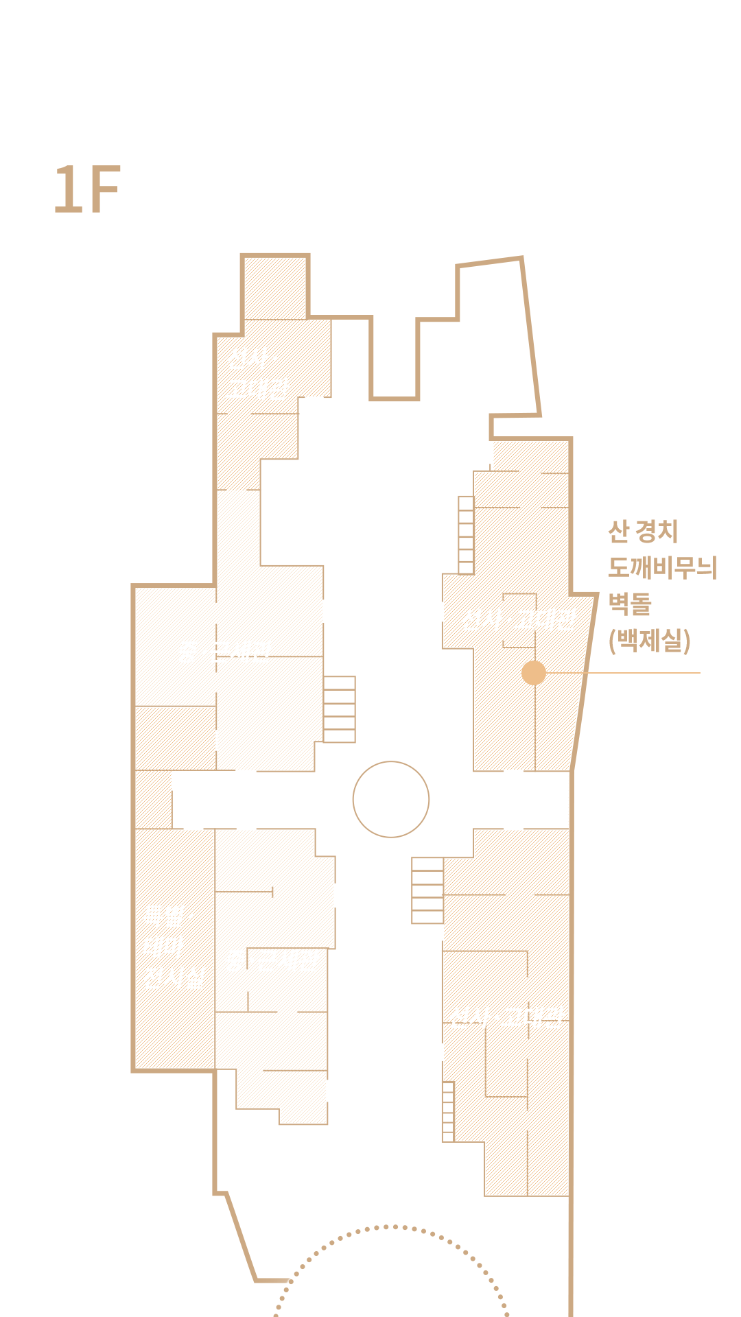 팝업이미지 산 경치 도깨비무늬 벽돌 1층 위치