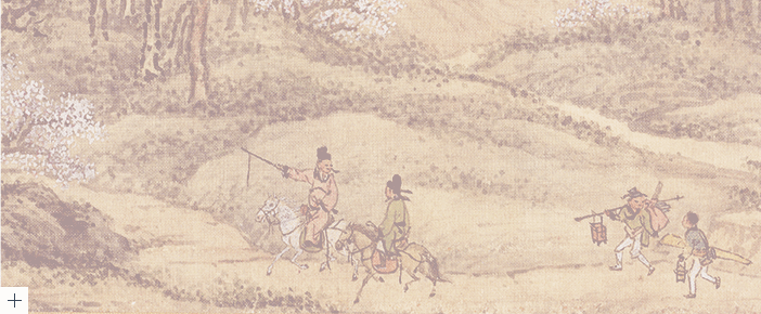 김두량, 김덕하 필 사계산수도 중 봄(부분) 1744년