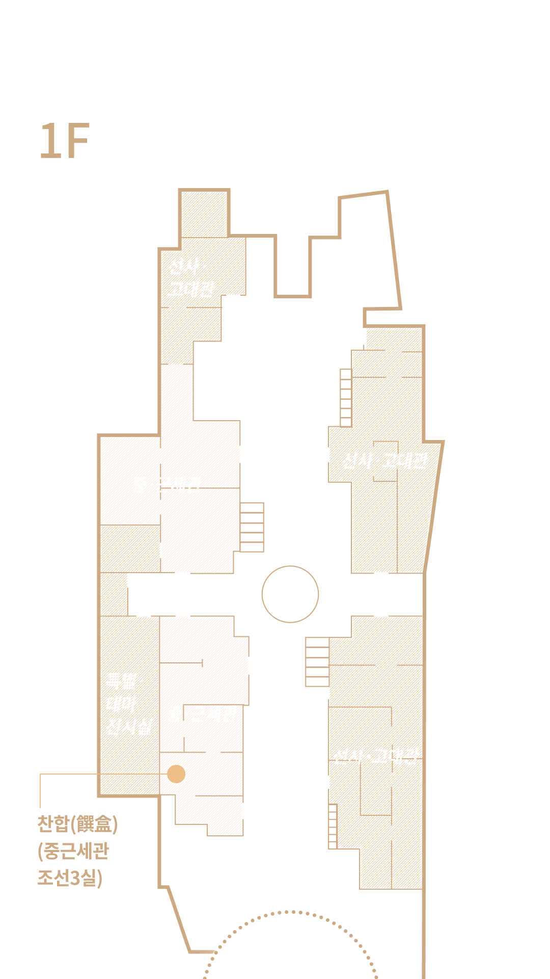 찬합(饌盒) 위치 - 중근세관 조선3실